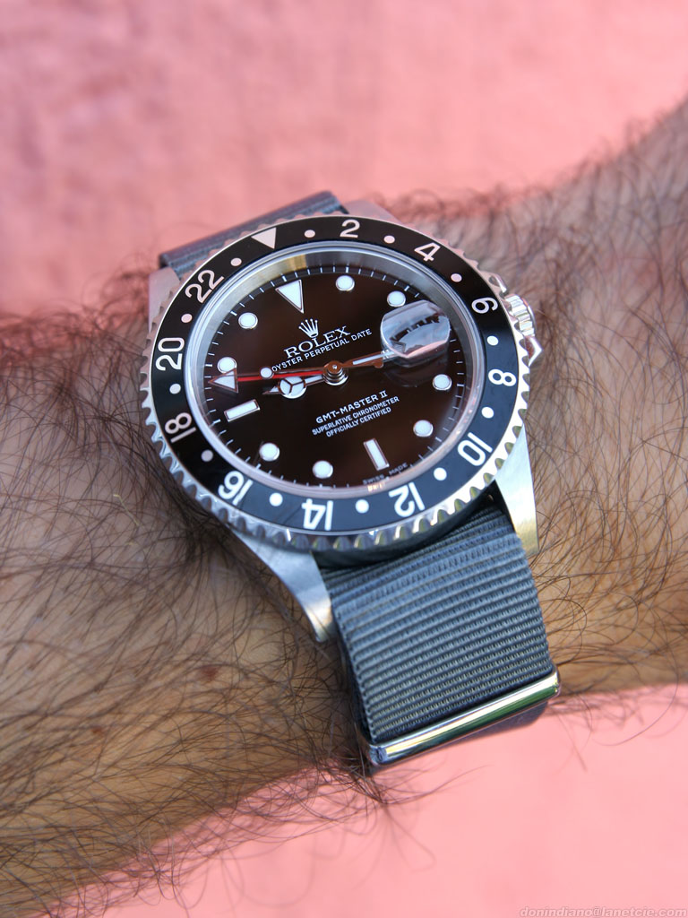 rolex gmt master 2 nato strap